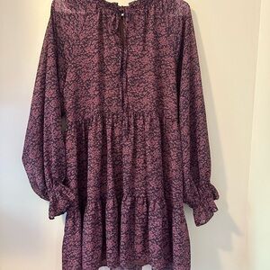 Purple floral Fabrik dress size s